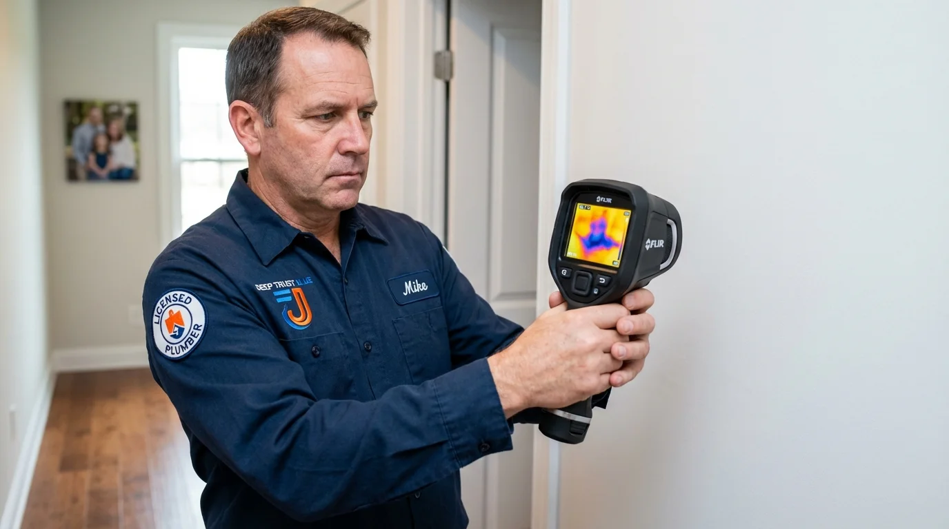 Thermal imaging leak detection by Johns Plumbing LLC in Canonsburg